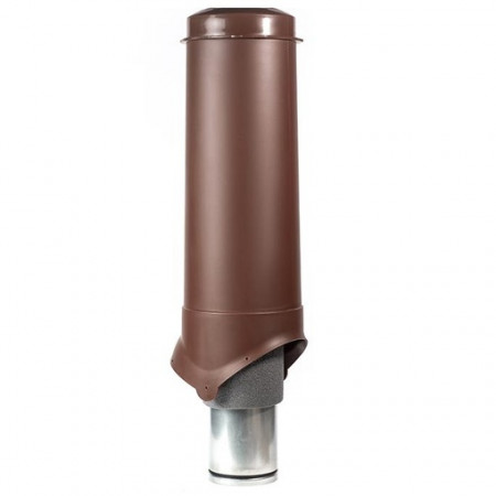 Комплект утепленной трубы вентиляции, основания и колпака Krovent Pipe-VT 125is/500